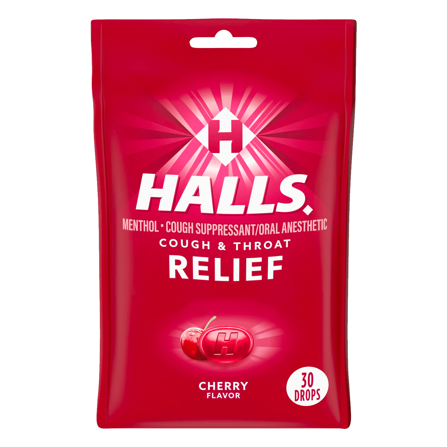 Thuốc ho dạng giọt anh đào cứu trợ HALLS, 30 giọt